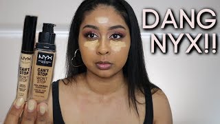 WOW NYX ... New Can't Stop Won't Stop Concealer & Powder Review
