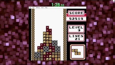Tetris (Game Boy) (100 lines) - 5 minutes and 59 seconds (Current PB)