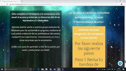 video tutorial de inscripción al congreso internacional de reiki online