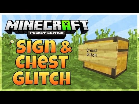 How To Put Signs On Chests | Minecraft Pocket Edition | - YouTube