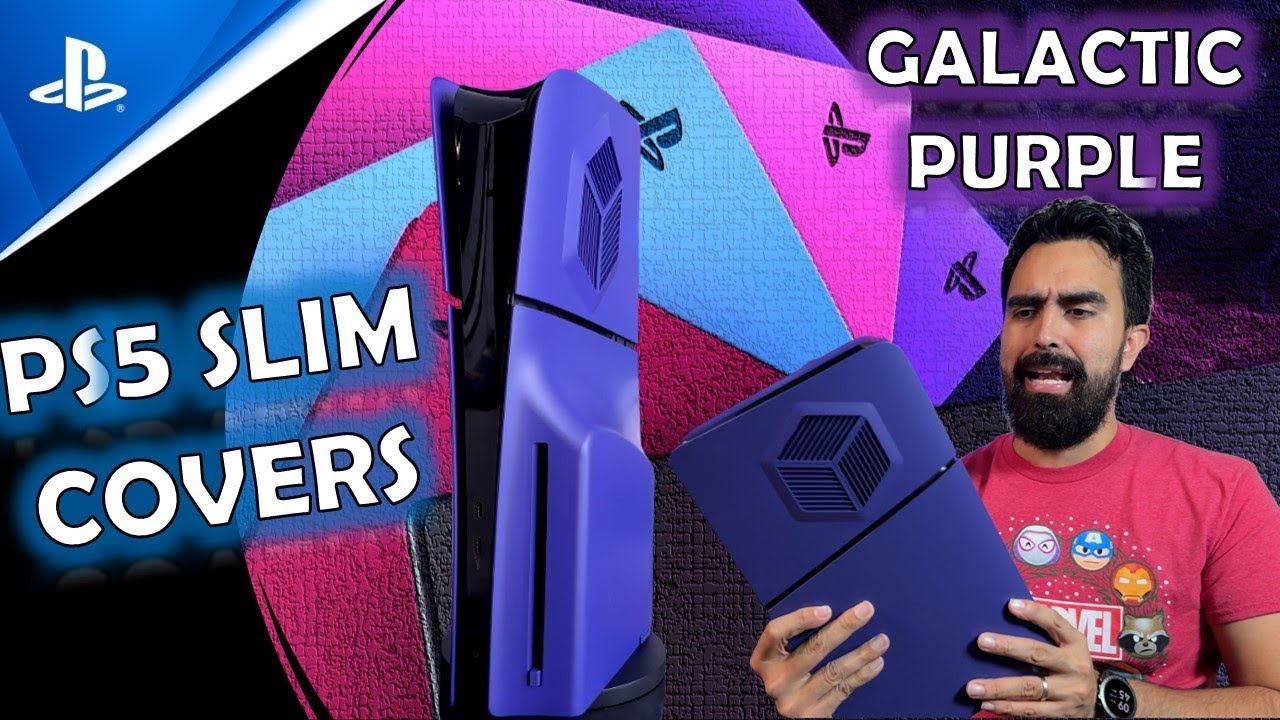 PlayStation 5 SLIM Galactic Purple. Nuevas cubiertas de SONY. 