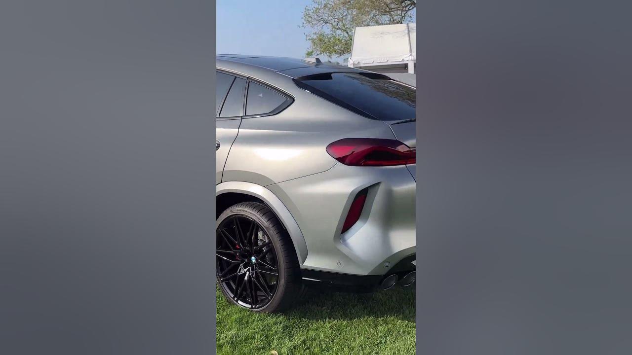 What a stunning color Frozen Pure Grey for the 2024 BMW X6M bmwx6m bmwx6 bmwm bmwusa mpower