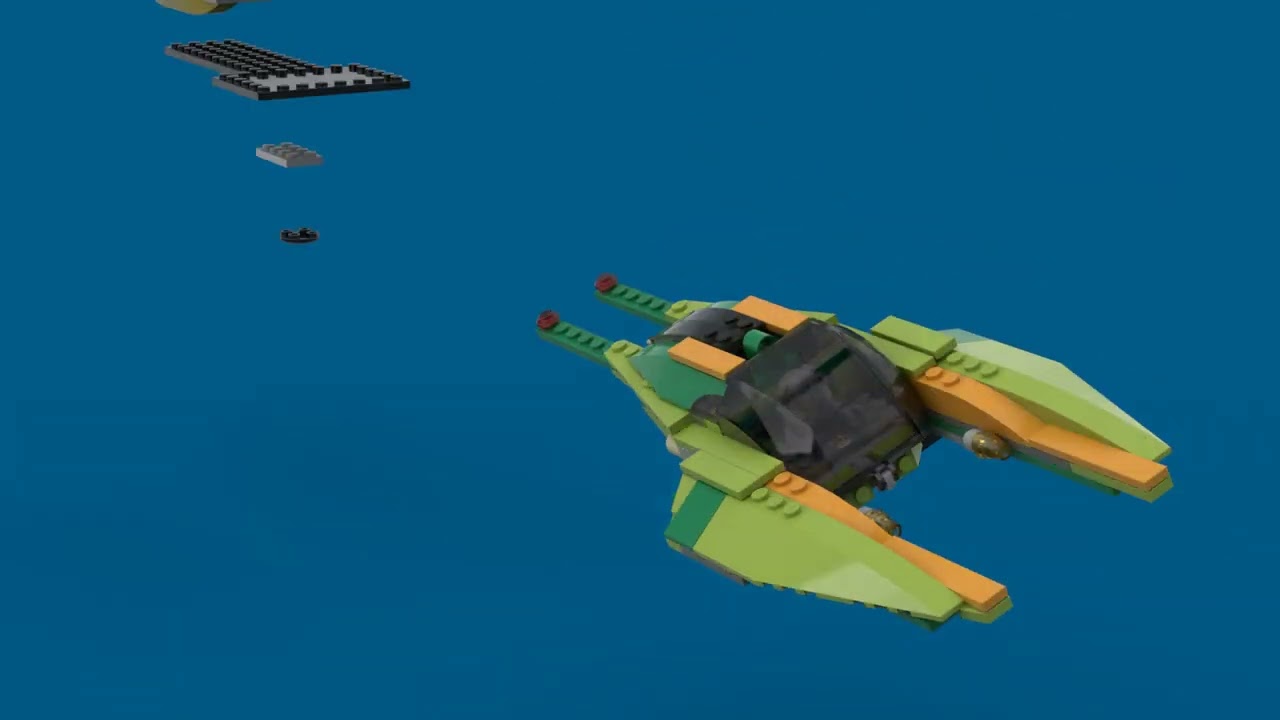 Lego Star Wars set 7133 Bounty Hunter Pursuit from 2002