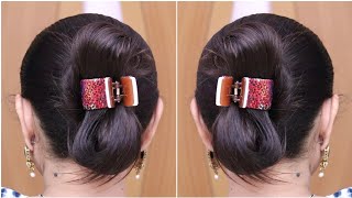 Clutcher Hairstyle For Ladies | Clutcher Hairstyle For Long Hair l Juda Hairstyle for Oily Hair