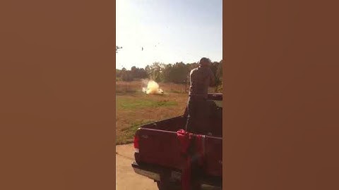 Exploding rifle target