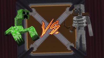 Mutant Creeper vs Mutant Skeleton | Minecraft Mob Battle