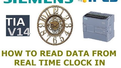 HOW TO READ REAL TIME CLOCK IN SIEMENS PLC |  IPCS Automation PLC SCADA BMS CCTV Training