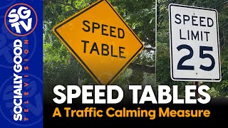 Street Tables: A Traffic Calming Measure