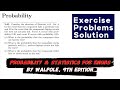 Probability &amp; Statistics for Engineers &amp; Scientists by Walpole | Solution Chap 2