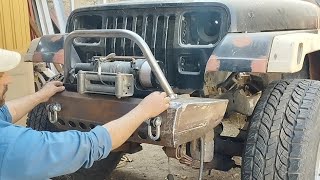 How | to | make | custom bumper wrangler jeep. #hardwork #foryou #wranglerjeep #viral #customjeep