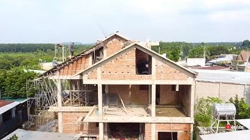 Thi Công Mái Dốc Bê Tông Cốt Thép | Construction Of Reinforced Concrete Sloping Roof