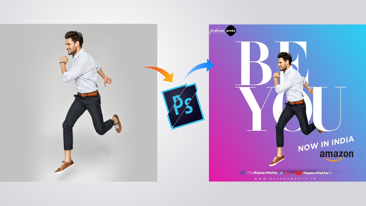  Fashion  Banner  Poster Design  in Photoshop Hindi 