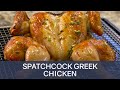 Spatchcock greek chicken