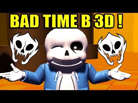 Видео: САНС В 3D ! ЖЁСТКИЙ 3D BAD TIME ! - Undertale: 3DTale