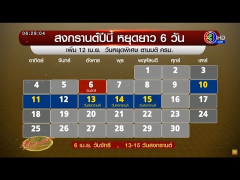 ไปรษณีย์ไทยหยุดสงกรานต์ 2564 Update เปิดปฏิทินหยุดยาวสงกรานต์ 6 วัน ยันมีจัดงาน แต่อาจสนุกน้อยหน่อย ไม่ได้สาดน้ำ