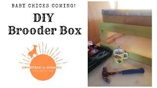 DIY brooder box for baby chicks