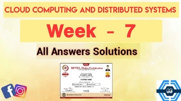Cloud Computing And Distributed Systems | Week 7 Answers 2022 | NPTEL ||