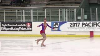 2017 Pacific Coast Sectionals - Isabella Miller - Novice Ladies Sectional Champion