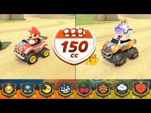 Mario Kart World - 2 player Knockout Tour All Tracks 150cc