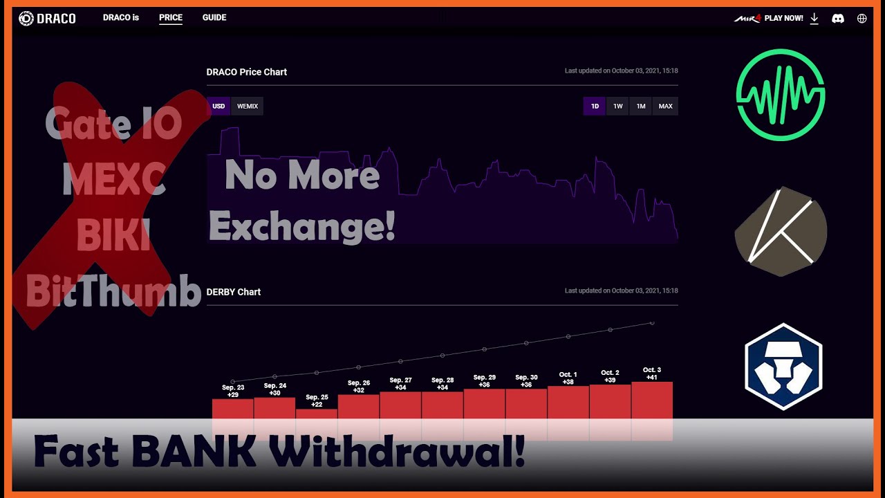 MIR4 - Take your Money out w.o. using Crypto Exchange!