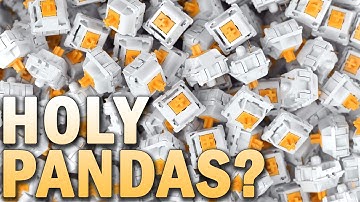 GLORIOUS HOLY PANDAS Typing Sounds [NOT LUBED] | SHARPEST TACTILE?