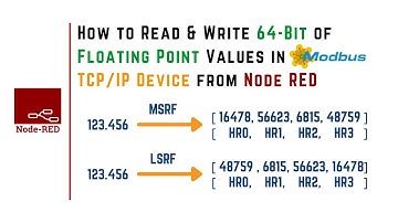 How to Write 64-Bit Floating Point Values to Modbus TCP/IP Device from Node-RED | IoT | IIoT |