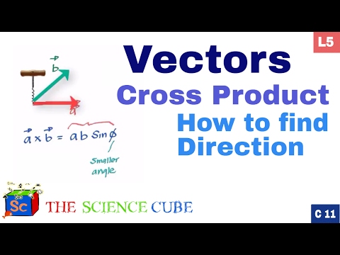 Cross product and direction of vectors (cork screw rule) #5