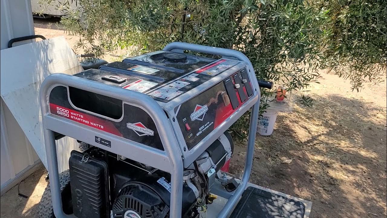5000 Watt, Briggs and Stratton Generator, Won't Start Repaired with