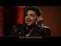Adam Lambert Performs "The Show Must Go On" - The Queen Family Singalong