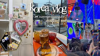 korea vlog  summer in seoul: seeing aespa & bibi, cafes, museums, han river picnic & more!  ep.02