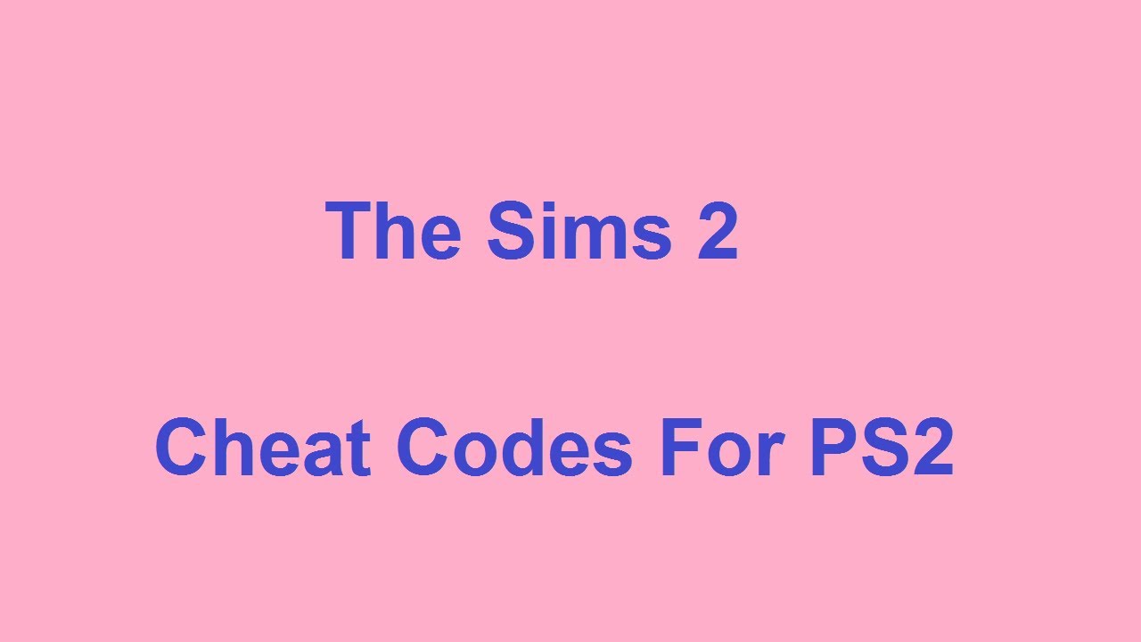 the sims 2 castaway ps2 codes