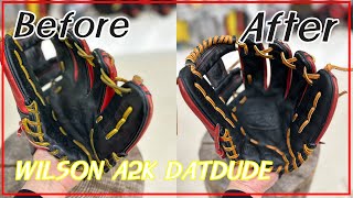 [가족베이스볼] 윌슨 A2K DATUDE GM 글러브 전체끈수리및 바닥보강