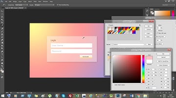 Login Page in photoshop