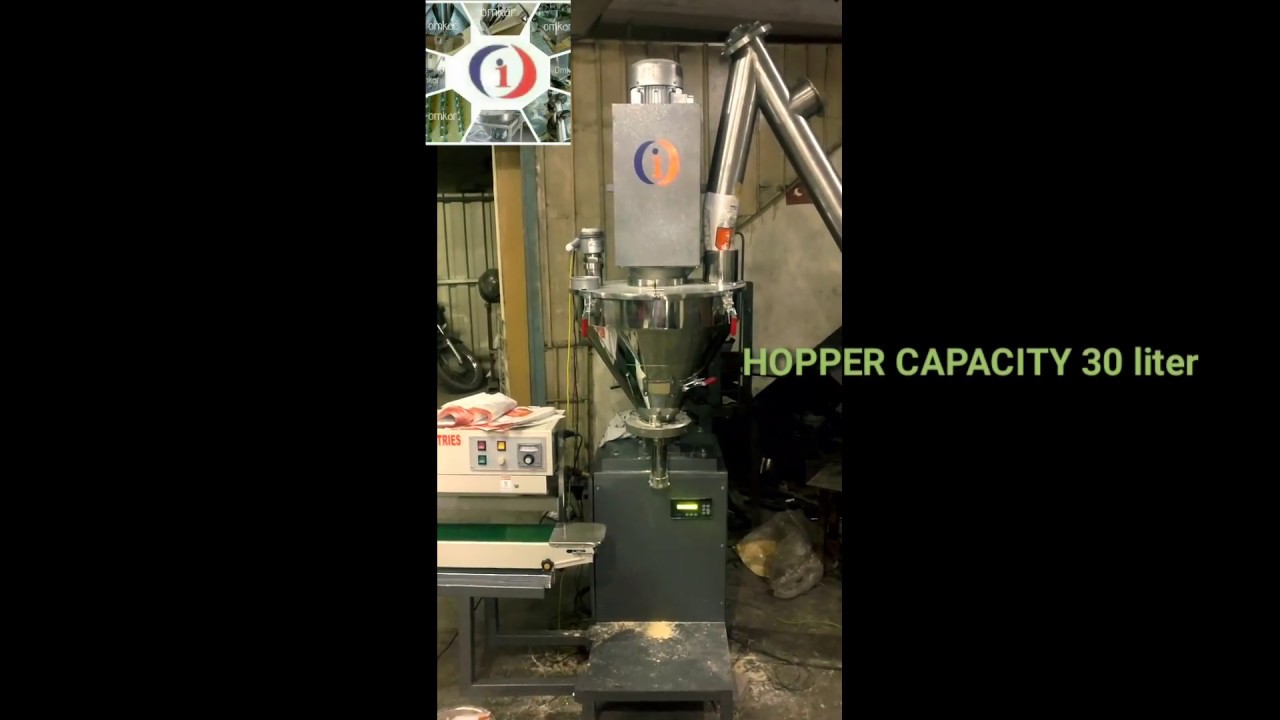 Semi automatic auger filling machine - YouTube