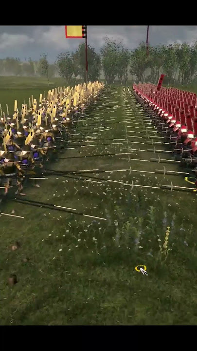 Total War: SHOGUN 2 1vs1: Yari Wall Combat (Oda Long Yari Ashigaru vs Yari Ashigaru)
