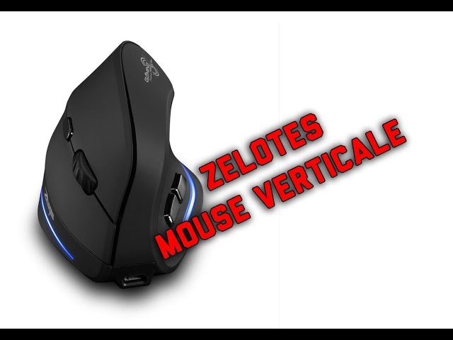 Recensione ITA ZELOTES Mouse Verticale Wireless Ricaricabile, Mouse Senza  Fili,2.4GHz 