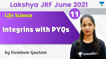 04:00 PM - Lakshya JRF June 2021 | Life Science by Kumkum Gautam | Integrins with PYQs