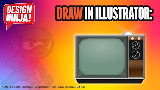 Draw a Retro TV in Illustrator