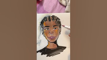 draw with me 🎨⚡️ Arrtx acrylic paint markers #arrtx60b #arrtxanimemarkers #arrtxacrylicmarkers