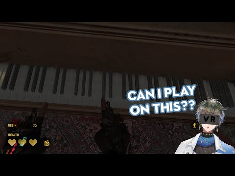 Ike plays the piano in VR