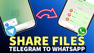 How To Share Audio File from Telegram to WhatsApp in iPhone I Send Audio from Telegram to WhatsApp