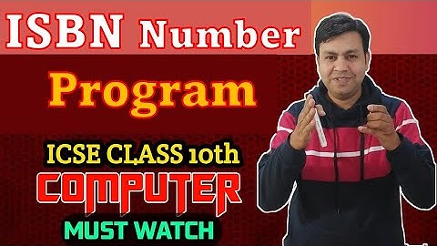 Learn ISBN Number Program in Java | Simple Explanation for ICSE & ISC | By YP Computer Classes