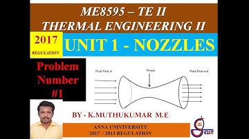 Steam Nozzle Solved Problem #1 UNIT 1 - Thermal engineering 2 | Steam nozzles | Molier Diagram used