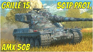 AMX 50B, Grille 15 & 50TP Prot. ● WoT Blitz screenshot 5