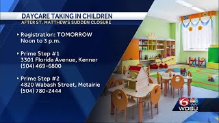 Daycare steps in after sudden closure of Metairie preschool