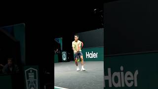 It is not David versus Goliath but David Goffin versus Francisco Comesaña 👀#RolexParisMasters