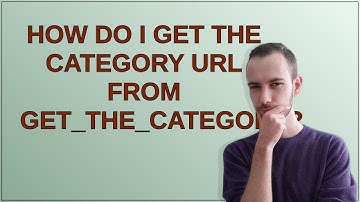 Wordpress: How do I get the category URL from get_the_category?