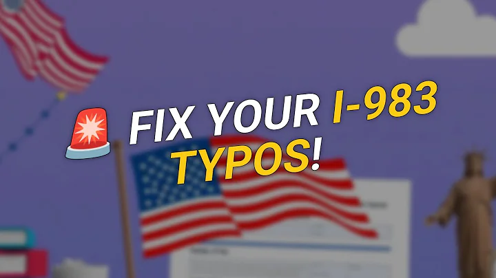 🚀 TOP Tips to Fix I-983 Typos for STEM OPT!