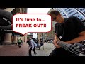 Why stand in a bus line when you can FREAK OUT instead? Watch this guy lose it while I take a solo!