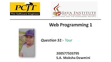 eShop Web Application Development 51 | 1st year | Semester 01 | Java Institute